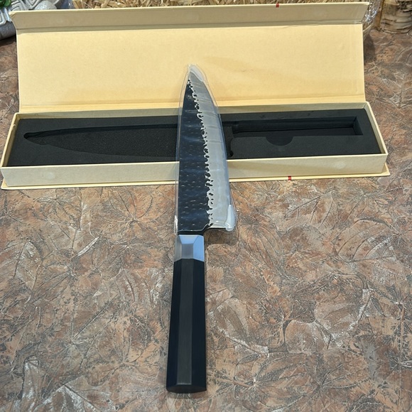 SHAN ZU 8” Japanese hand forged kitchen chef knife - Picture 8 of 12